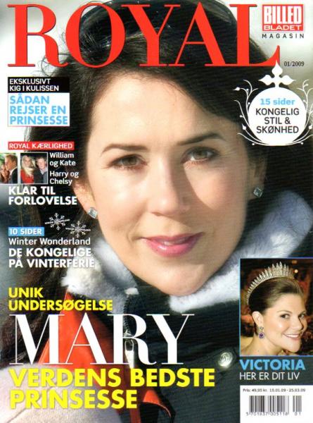 Royal Kongehuset Denmark Danish Princess Mary Victoria Prince Frederik 2009